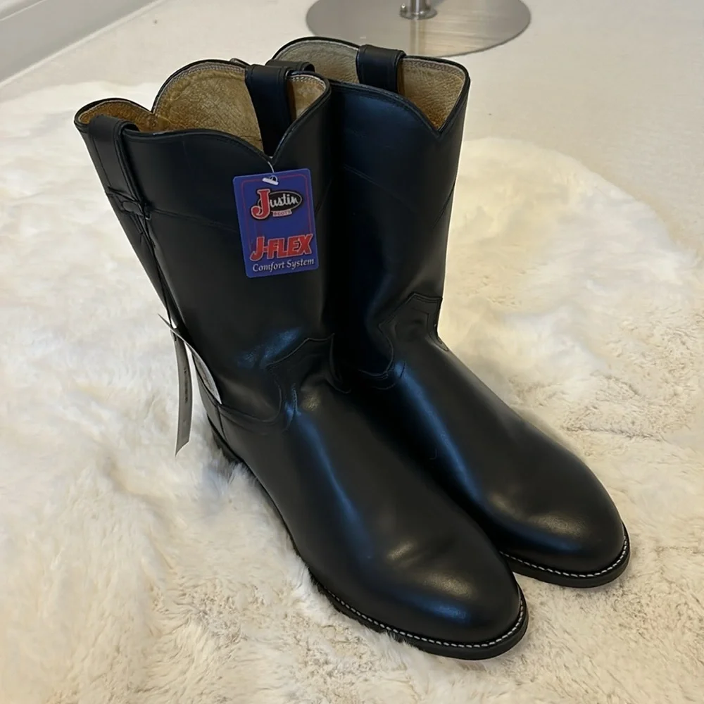 Justin Kipskin J-Flex Comfort Boots Black